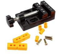 Mini Bench Clamp Flat Table Vice Adjustable Drill Press Vice for DIY Jewelry Walnut Nuclear Drilling Carving Watch Repair Tool