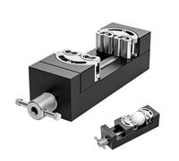 Mini Bench Clamp, Flat Table Vice Self Adjusting Smart Fractal Design Heavy Duty Bench Vise Aluminum Alloy & Precision CNC Woodworking Vice for Machined Crafts Modeling Repair