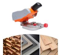 Mini Bench Cut-Off Chop Saw Mini Cut Off Machine Miter Chop Portable Mitre Saw Angles Precise Cuts 0-45° 90W for Cutting Steel Wood Brass