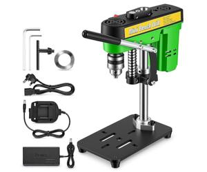 Mini Bench Drill Press,Small Benchtop Drill Press with 7-Speed Adjustable,High Precison Bench Machine UK Plug,for DIY Woodwork,Metal,Jewelry Craft,Low Noise