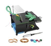 Mini Bench Lathe Polisher, Adjustable Speed Multipurpose Rock Tumbler for Jewelry, Metal, Woodworking, High Efficiency for Gold Silver Polishing