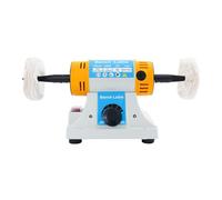 Mini Bench Polisher, Adjustable Variable Speed 800-10000RPM Polishing Machine, Bench Mount Buffer with 2 Tapered Spindles for Jewelry Metal Wood Jade Knife