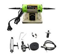 Mini Bench Polisher - Adjustable Variable Speed Polishing Buffer Grinder for Jewelry, Wood, Metal, Jade, Dental, and DIY Hobbies - Perfect for Buffing and Finishing