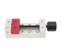 Mini Bench Vice Clamp, 50mm Aluminum Flat Clamp, Table Bench Vise Drill Press Vice Fixing Tool for Watch Repairing, Sculpture Craft Jewelry Carving Tool