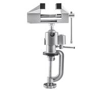 Mini Bench Vice; Features A Swivel Mechanism And Rubber-coated Jaws For Secure Clamping; Ideal For Woodworking And Crafts; Durable And Compact Design