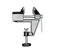 Mini Bench Vise for Crafts, Woodworking, and Jewelry Making - Aluminum Alloy or Cast Steel Construction, 30-50 mm Jaw Opening, 33-36 mm Mounting Depth (Black)