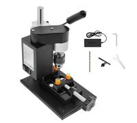 Mini Benchtop Drill Press, 200W Electric Drilling Machine with Adjustable Speeds, Precision Stand for Wood, Jewelry, Metal Grinding