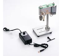 Mini Benchtop Drill Press, Precision Variable Speed with JT0 Chuck, 360° Rotation for Woodworking, Metal Drilling, DIY Projects, Clock and Workshop Use