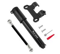 Mini Bicycle Pump with Hose, Aluminium Wheel Pump with Frame Bracket, Small Air Pump Bicycle Mini Pump for Road Bike Mountain Bike