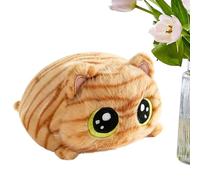 Mini Big Eye Black Cat Plush Squeeze Toy Soft Cuddly Kids Gift | Soft squeezy fidget cat plush, big eyes black cat toy, mini pocket size for desk bag travel, birthday gift for kids