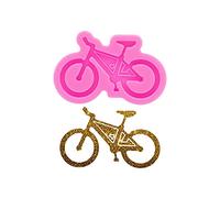 Mini Bike Bicycle Shiny Glossy Silicone Molds for DIY Keychain Necklace Pendant Jewelry Making, Epoxy Craft Key Chain Silicone Mould Polymer Clay Molds
