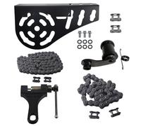 Mini Bike Chain Guard 420 Chain 42 Links & 90 Links with Chain Tensioner Kit for Coleman CT200U CT200U-EX BT200X Baja Warrior MB200 MB165 Massimo for Predator 212cc 196cc 6.5hp 5.5hp minibike Parts