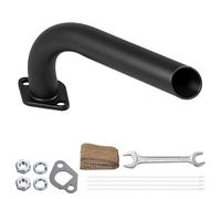 Mini Bike Exhaust Pipe Kit for Predator 212cc 196cc Mini Bike and Go Kart Performance Part Black with Heat Protective Tapes