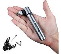 Mini Bike Pump - Fits Presta & Schrader- 160 PSI - Includes Mount Kit -Compact & Light - Bicycle Tire Pump for Road,Mountain and BMX Bikes
