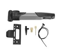 Mini Bike Pump Portable Frame Pump, Compact Bicycle Air Pump Durable Bike Inflator With Ball Pump Needles&Frame Mounting Kit,Tire Pumps for Ball Bike Pumps (Grey)