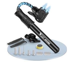 Mini Bike Pumps with Presta & Schrader Valve，Hand Mini Pump, Portable Inflator Pump with Repair Kit，Fast Tyre Inflator Pump Road and Mountain Bikes, Balls etc (Black)