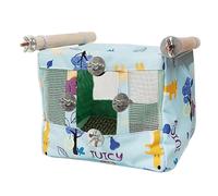 Mini Bird Nest Cage - Breathable Parrot Nest Cage | Hut With Cool Mat | Waterproof Cloth Habitat For Parakeets, Cockatiels, Lovebirds, Conures | Cozy Hanging Cave For Small Pet Birds Indoor/Outdoor