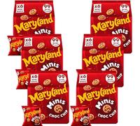 Mini Biscuits Bundle with Maryland Cookies Chocolate Chip Minis (6x19.8g) - 6 Pack | Mini Cookies Containing Chocolate Chips, Suitable For Vegetarians, No Artificial Food Colours.