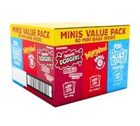 Mini biscuits multipack - Jammies dodgers, Marylands cookies, Fox party rings - 60 packs variety box (1 box)