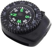 Mini Black Button Navigation Device - Compact Survival Compass for Hiking, Camping, Boating - Liquid-Filled Pocket Compass for Trekking, Wristband Navigation Tool, Essential Outdoor Gadget