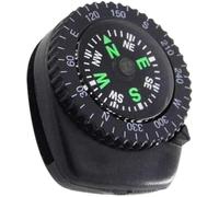 Mini Black Button Navigation Device - Compact Survival Compass for Hiking, Camping, Boating - Liquid-Filled Pocket Compass for Trekking, Wristband Navigation Tool, Compasses