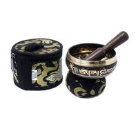 Mini Black Singing Bowl Gift Set With Cushion & Stick For Inner Calm