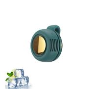 Mini Bladeless Fan, Portable Electric Fan, 3 Speeds Silent Small Clip Fans for Shirt, Mini Whirlwind Fans for Waist Clips (Green,1)