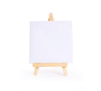Mini Blank Canvas with Quality Easel for Painting Acrylic Paint Art Supplies,Small Canvas Painting Set,Portable Easels with Art Canvases(8x15cm)