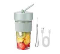 Mini Blender - 350ml Handheld Personal Travel Mixer for Smoothies, Shakes - Straw Design Personal Size Mixer for Smoothies, Personal Travel Mixer with 6 Blades for Home, Kitchen, Travel, Sports
