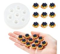 Mini Blueberry Tart Silicone Mold for DIY Garden Miniatures Landscape Decor