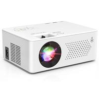 Mini Bluetooth Projector, Full HD 1080P Supported Portable Outdoor Movie Projector for iOS, Android, Windows, Compatible with TV Stick/HDMI/Smartphone/PS4/USB [Remote Included]