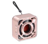Mini Bluetooth Speaker 5W, Transparent Mecha Design, Small Portable 77mm | Retro Style with Lanyard, TF Card Playback, 4 Hour Battery, Compact Companion
