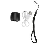 Mini Bluetooth Speaker Heavy Bass Portable Wireless Speaker with Long Range BT 5.0 USB Rechargeable Compact Design for Outdoor Travel Home Use Aluminum Alloy (black)