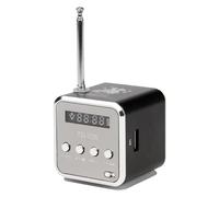 Mini Bluetooth Speaker, Portable Small FM Radio, Stereo MP3 Music Player, USB, Support TF Card, SD Card Player (Black)