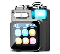 Mini Bluetooth Speaker, Smart Wireless Portable Speaker with Touchscreen, Loud HD Sound, LED Lights, BT5.4, All In One Small Audio for Home/Outdoor/Travel/Shower/Party/Beach/Camping/Hiking/Cycling