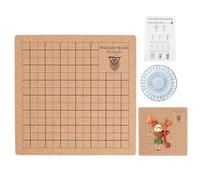 Mini Board - 8X8In/20X20Cm Portable Project Board with Grids and Pins - Creations of and Knots, Reusable Board with Instructions Handmade Board