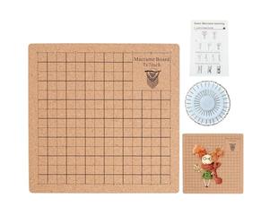 Mini Board - 8X8In/20X20Cm Portable Project Board with Grids and Pins - Creations of and Knots, Reusable Board with Instructions Handmade Board
