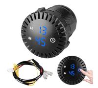 Mini Boat Clock Waterproof LED - Display 12 Volt 24 Volt Touch Control for