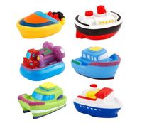 Mini Boats - 8.5x5x4.5cm Boat Bath Toys, Colorful Floating Toy, Babies Water Playset | Safe Accessories for Children Kids Boys Girls Pool Tub Shower Garden Backyard Summer Activity Fun