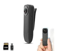 Mini Body Camera 1080P Police Security Camera with Video Recording, Portable Patrol Camcorder, Loop and Motion Record, 64GB Memory Card Included, Portable for