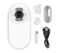 Mini Body Camera, 1080PSpy Cameras, Portable Pocket Video Camera for Cycling Sports Car Home Office Security, 128GB Small Body Worn Cam for Security Guard, Law Enforcement (White)