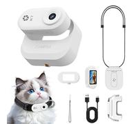 Mini Body Camera 2.7K with 64GB & Screen | Thumb Camera | Portable Wearable Action Cam, 5HR Battery, Magnetic Hands-Free Mount for Work, Security, Sports, Pets, Vlogging(White)