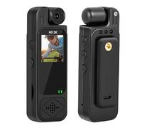 Mini Body Camera HD 2K 10 Hrs Portable Video Recorder with 180° Rotatable Lens Wearable Camcorder with Night Vision & Motion Detection &Photo Police Body Cam with Audio Sound for Sport/Delivery/Travel