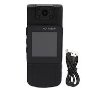 Mini Body Camera, Police Body Cam with 180° Rotatable Lens, Body Worn Camera with 4K Infrared Night Vision Motion Detection, Magnetic Clip