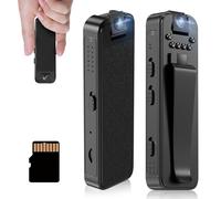 Mini Body Camera with 64GB Memory Card,Premium Portable 1080P Small Body Camera with Night Vision and Motion Detection Wearable for Office, Law Enforcement, Security Guard (64GB)