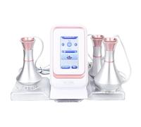 Mini Body Shaping Machine with 3 Heads 80K RF Cavitation Device Body Slimming Device High Frequency Facial Skin Care Machine for Spa Salon Home Use