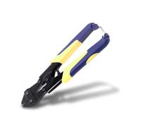 Mini Bolt Cutters, 8" Heavy Duty Wire Cable Cutter, Chain Cutter with Ergonomic Rubber Grip, Heat Treated Spring Snips Clippers, Premium CR-V Cutter for Mini Bolt, Metal Wire, Cable, Chain, Padlock