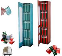 Mini Book Advent Calendar 2025-24 Miniature Book Ornaments Christmas Countdown Calendar for Reading Lovers and Christmas Tree Decor,Books Lovers Gifts (A+B)