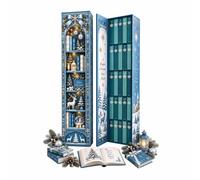 Mini Book Advent Calendar, 25 Tiny Book Ornaments Christmas Countdown，#e | 25 Handcrafted Classic Mini Books, Literary Holiday Tree Decor for Readers, Librarians & Collectors, Gift Set