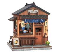 Mini Book Nook Kit for Beginner, 3D Wooden Puzzle, DIY Miniature Dollhouses Kit, Japanese Bookshelf Home Decor, Creative Gift for Adults&Teens, 103Pieces